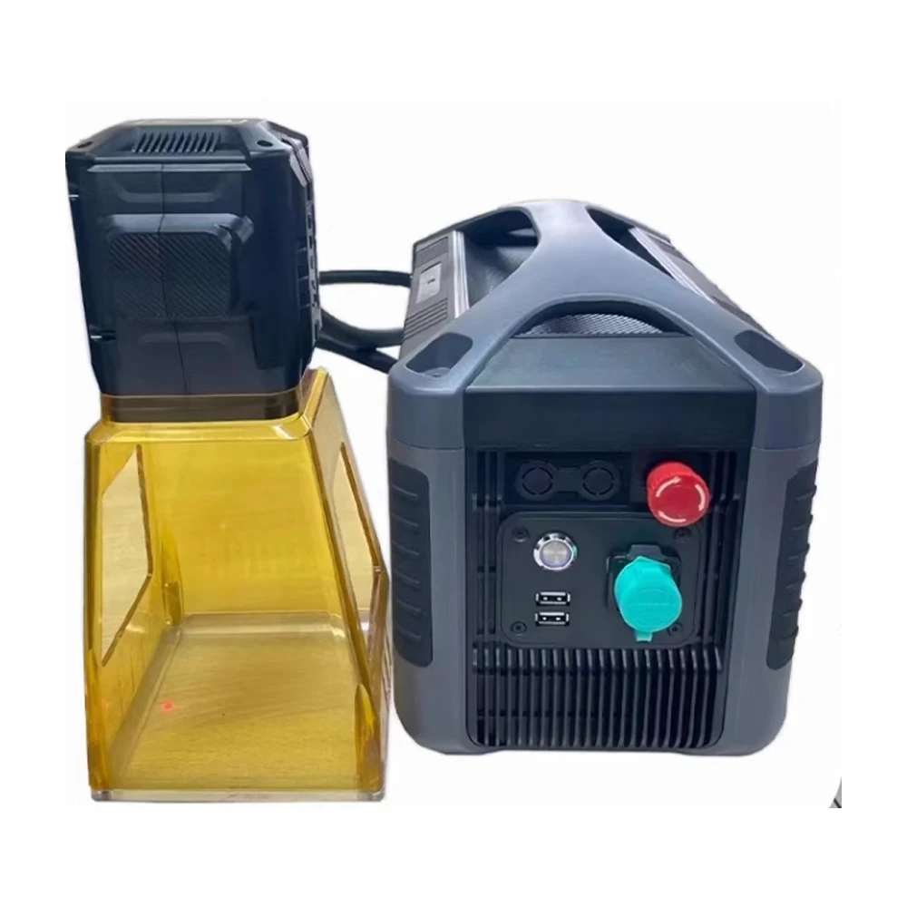 Handheld Portable 20W 30W 50W Mini Fiber Laser Marking Machine For Metal Nameplate Mold Flange Coding Machine
