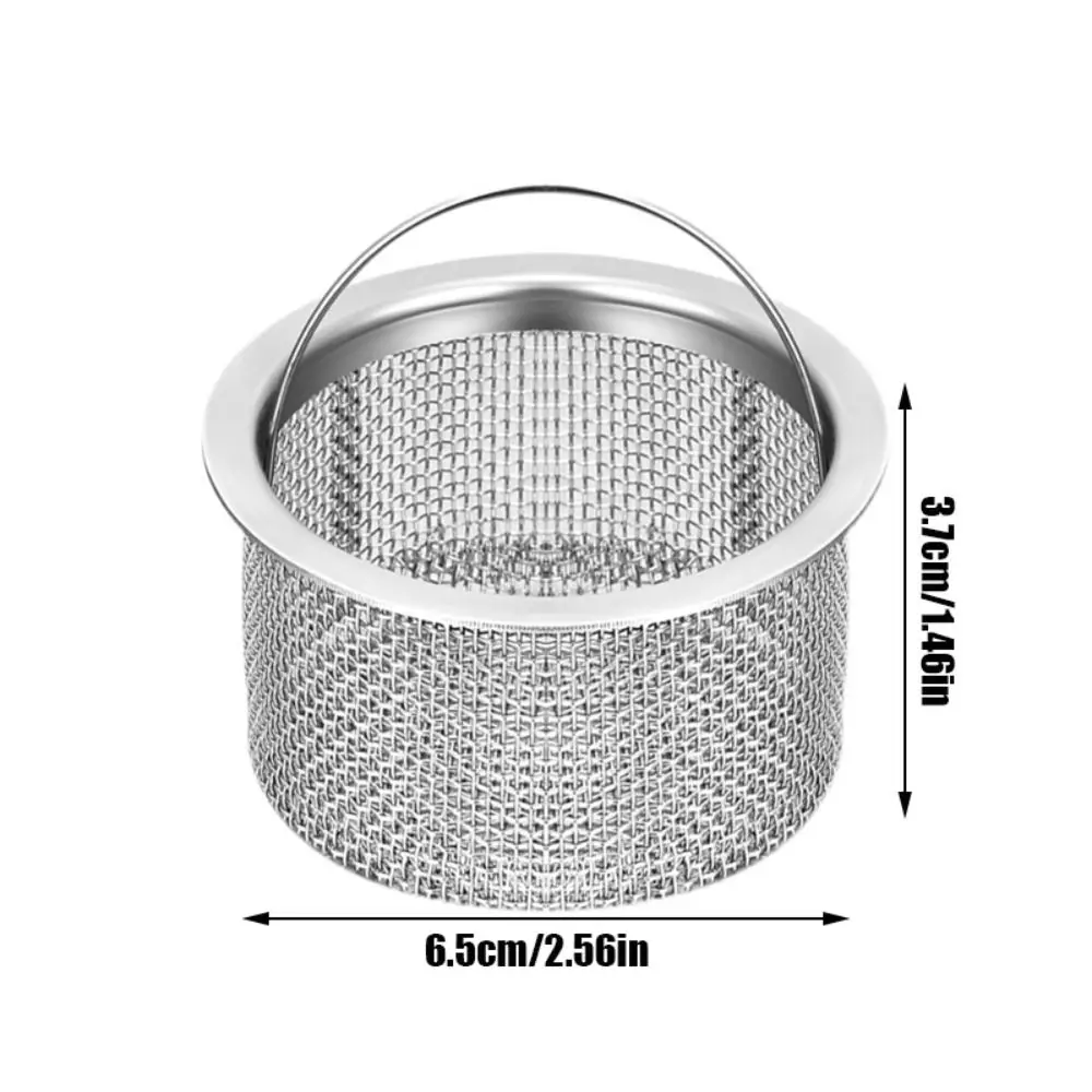 1/5Pcs Stainless Kitchen Sink Strainer Mesh Anti Blocking Sewer Filter Bathroom Accessories Garbage Hair Catcher