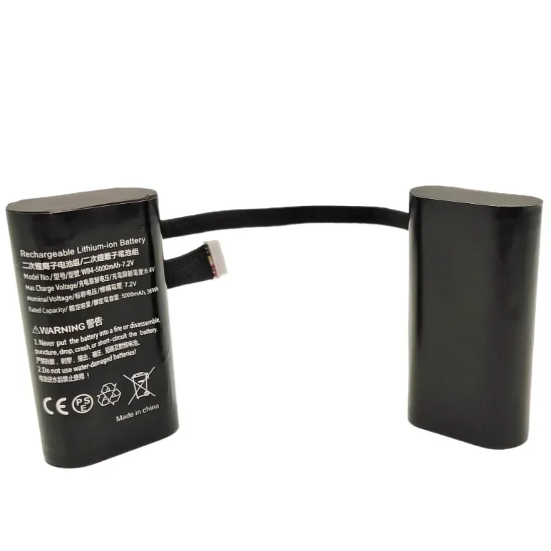 WB4 7.2V 5000mAh Remote Controller Replacement Battery for DJI Smart Controller RM500 Mavic 2 T20 T10 T16 Rechargeable Battery