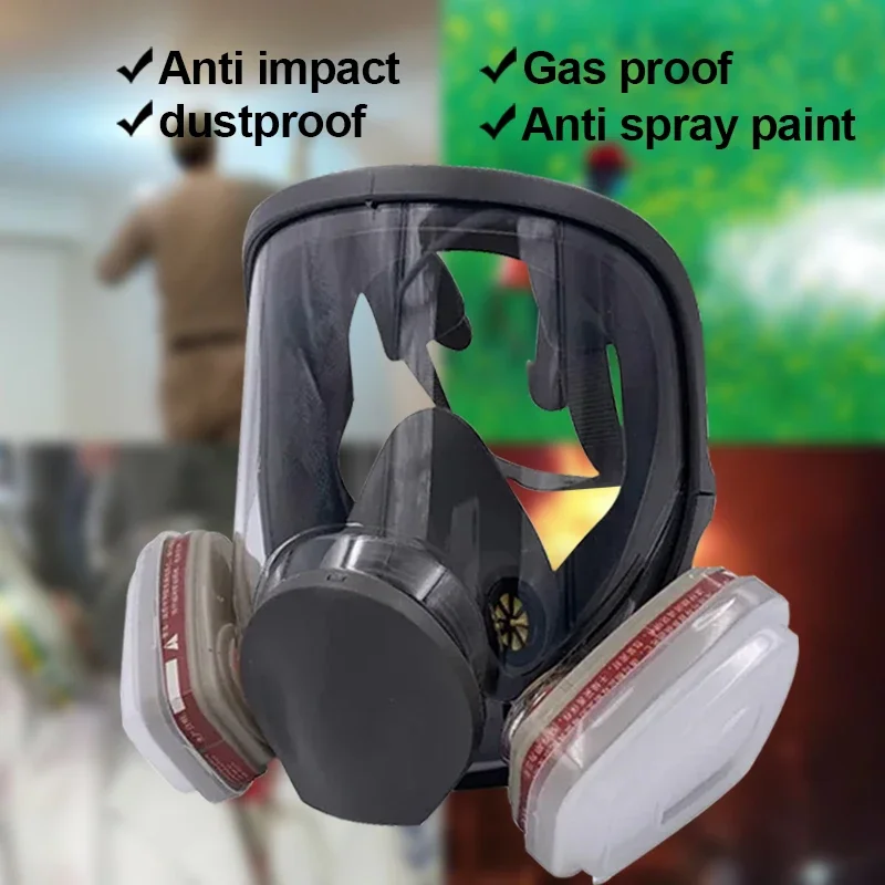 Anti-Fog 6800 Gas Mask Industrial Painting Spraying Respirator Safety Work Filter Dust Proof Full Face Formaldehyde Protection