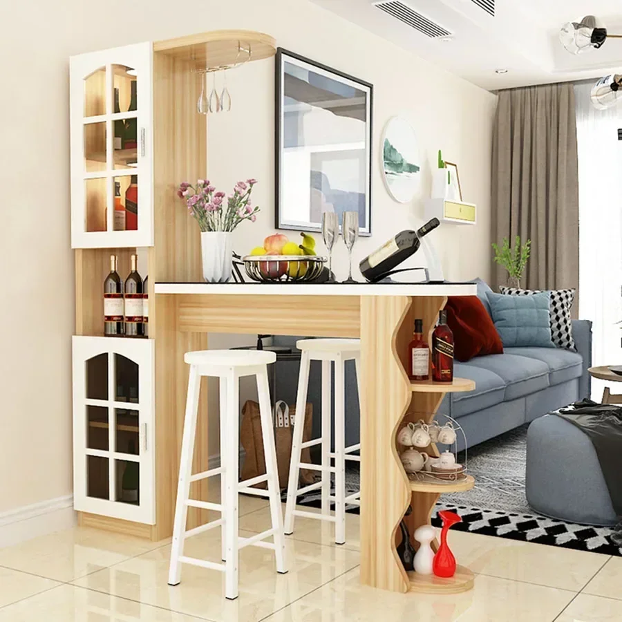 For Living Room Wine Cabinet Mobile Houses Modern European Style Corner Kitchen White Wine Rack Moveable Vitrina Home Furniture