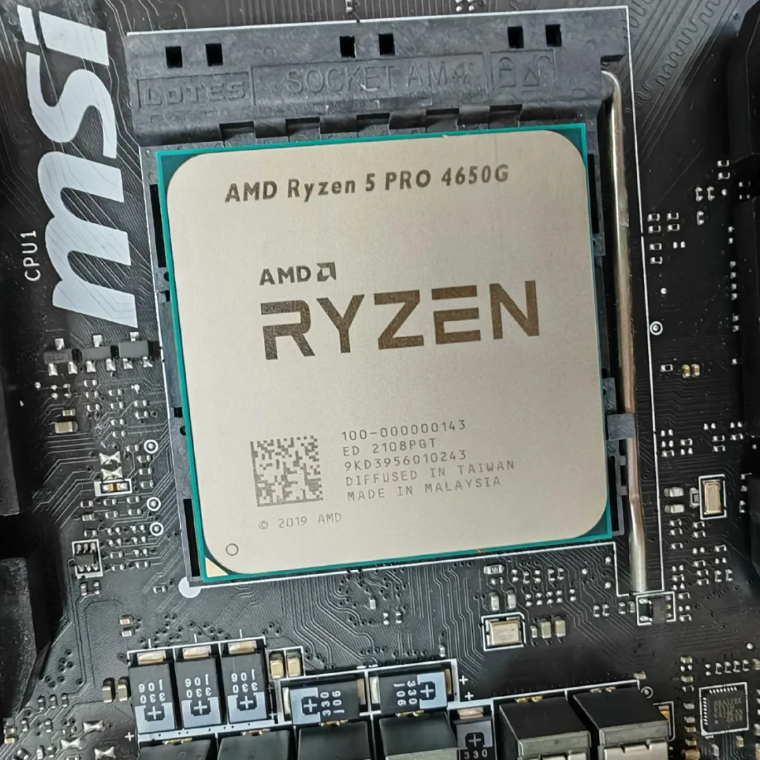 

AMD Ryzen 5 PRO 4650G R5 PRO 4650G 3.7GHz 6cores 12threads 65W L3=8M 100-000000143 Socket AM4 CPU Processor