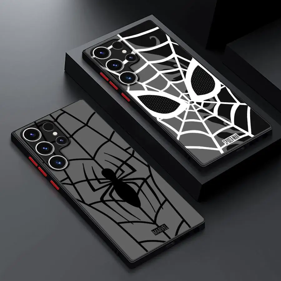 

Funda Phone Cover Case for Samsung Galaxy S26 S23 FE S20 Note 20 10+ S25 Ultra S22 S24 Plus S21 Marvel Hero Spider Man
