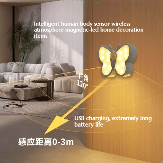 

Intelligent Sensing Atmosphere Home Decoration Art Piece Charging Eye-protection Magnetic Attachment High-grade Display Stand