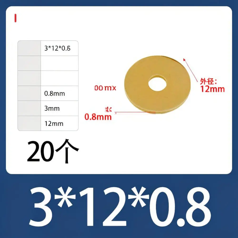 Copper Sealing Washers Brass Flat Gaskets Metric Hardware Assortment For Mechanical Automotive Fastener Repair Kit