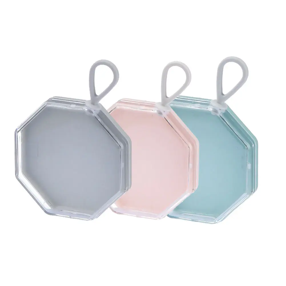 9Pcs Functional Makeup Puff Boxes Minimalist Design Hygienic Puff Carrying Container for on The Go Women Makeup Supply