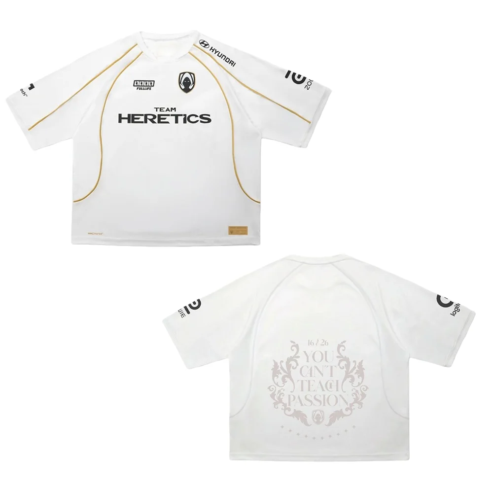 Neues 2026 Uniform Team Heretics Trikot Herren Mode Schnelltrocknend E-Sport Club Fans T-Shirt LEC Spiel-T-Shirts Streetwear Weiße Oberteile Kinder – Detail 8