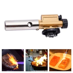 Powerful Flame Gun Metal Auto Ignition Gun Solder Blazing Torch Gas Lighter Outdoor Barbecue Kitchen Baking Tools