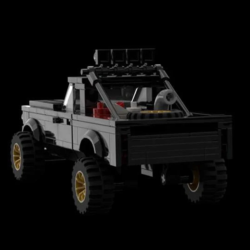 Modelo de carro de corrida de velocidade moc tijolos de construção c10 retro captador tecnologia modular crianças presentes do feriado montar brinquedos terno
