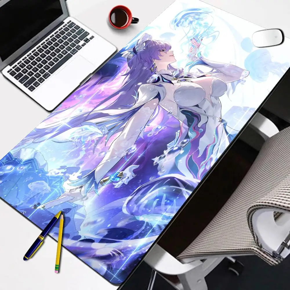 

Hot Game Wuthering Waves Cantarella Mouse Pad Gaming Accessories Desk Protector Office Laptop Pad Cabinet Rubber Non Slip Pad