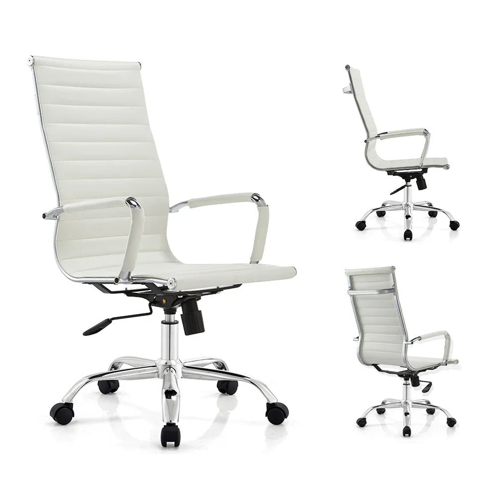 

Wholesale Cheap White Swivel Home Office Boss Pu Leather Executive Ergonomic Office Chairs/Chair Office