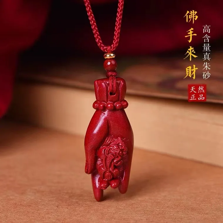 المنتجات الأصلية، الوصول إلى الثروة الجمشت والرمال الذهبية الجذب الثروة Pixiu قلادة الإناث بوذا اليد الرجال قلادة