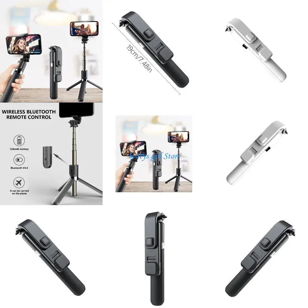 

C7AB L03s Selfie 5-Section Adjustable Tripod Bluetooth-compatible Remote Selfie