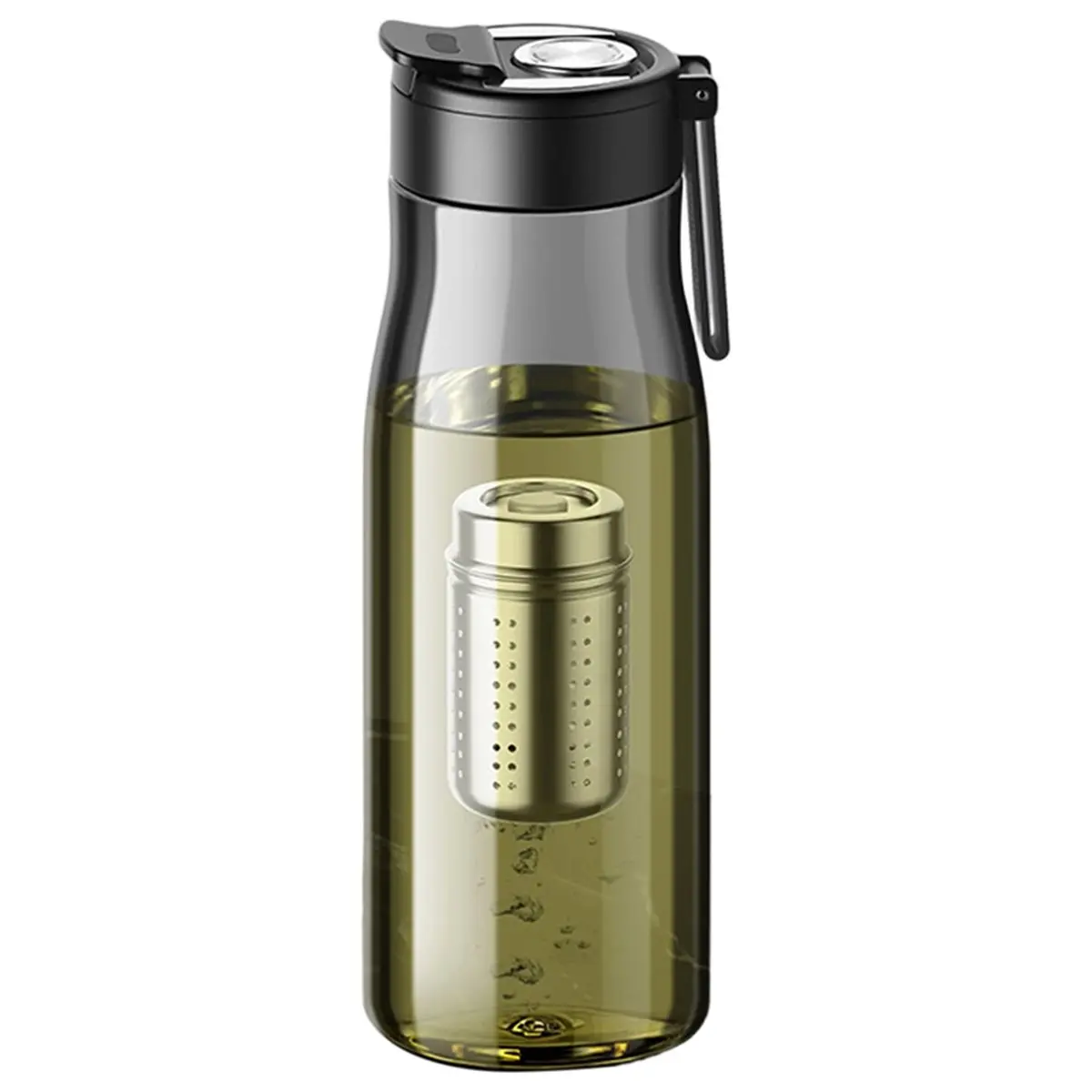 Travel Tea Infuser Cup for Water Bottle with Big Tea Infuser FREE Plastic Drink Bottle Cup for Sport Outdoor 550ml