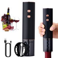 USB Rechargeable Wine Opener Automatic Red Wine Opener Electric Wine Bottle Corkscrew With Foil Cutter Kitchen Bar Tool Gift