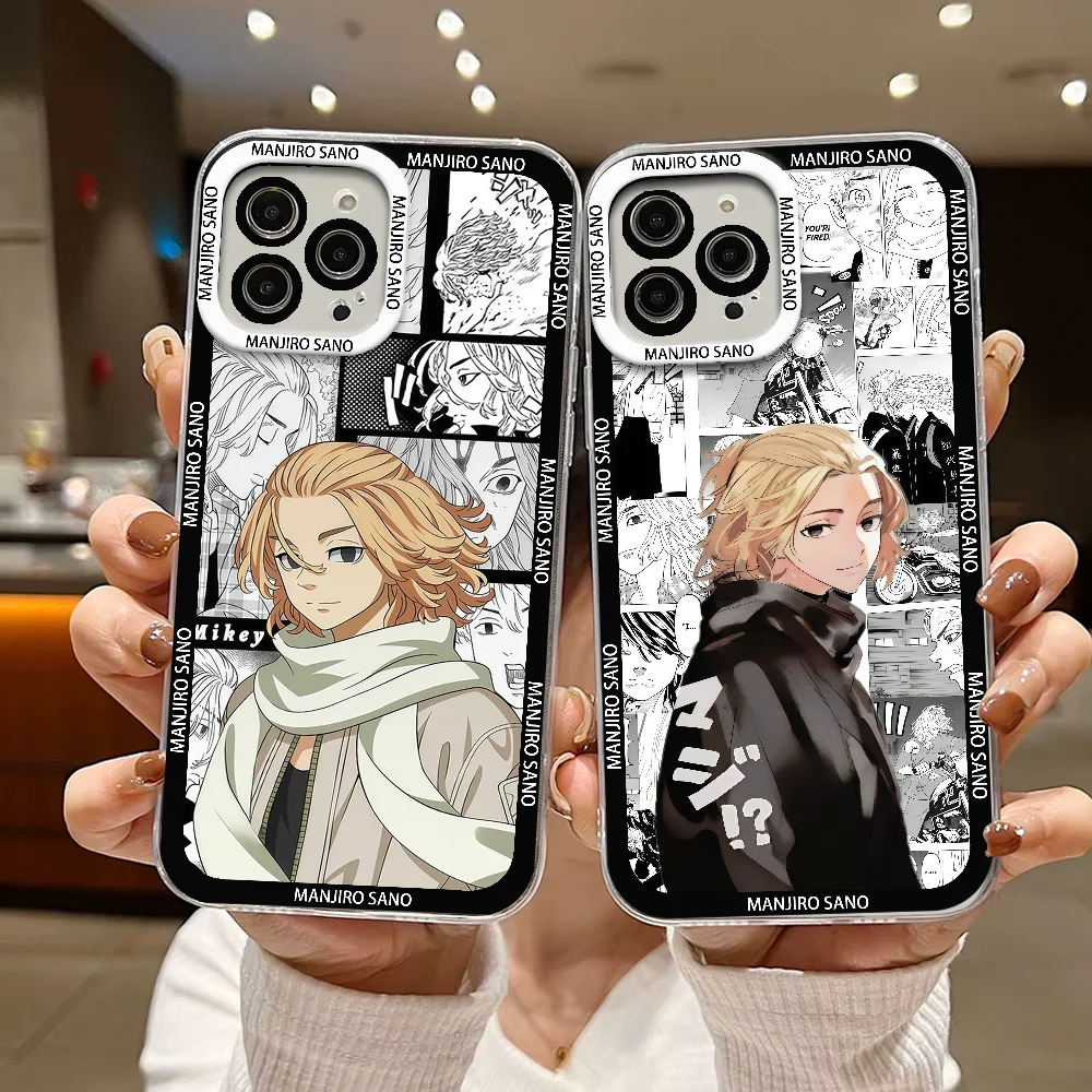 

Tokyo Revengers Anime Manjiro Sano Phone Case For IPhone 12 11 13 14 15 16 17MINI Max Pro Plus Shockproof Soft Clear Back Cover