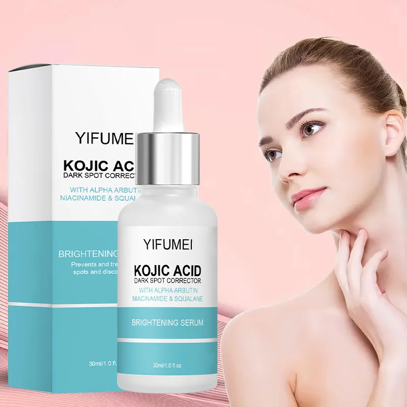 Kojic Acid and Niacinamide Facial Serum - Moisturizing Face Drops for Even Skin Tone Smooth Texture Alcohol Free 30ml