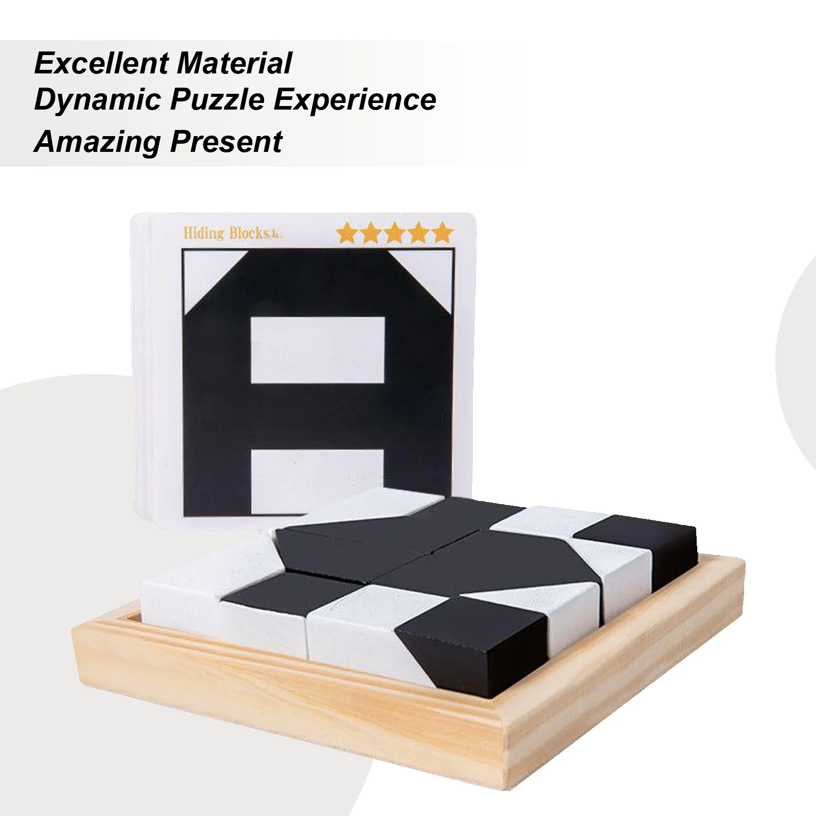 

Puzzle Blocks For Adults Wood Educational Toys Brain Teaser Puzzles For Home Travel School Party Classroom Kids Teens