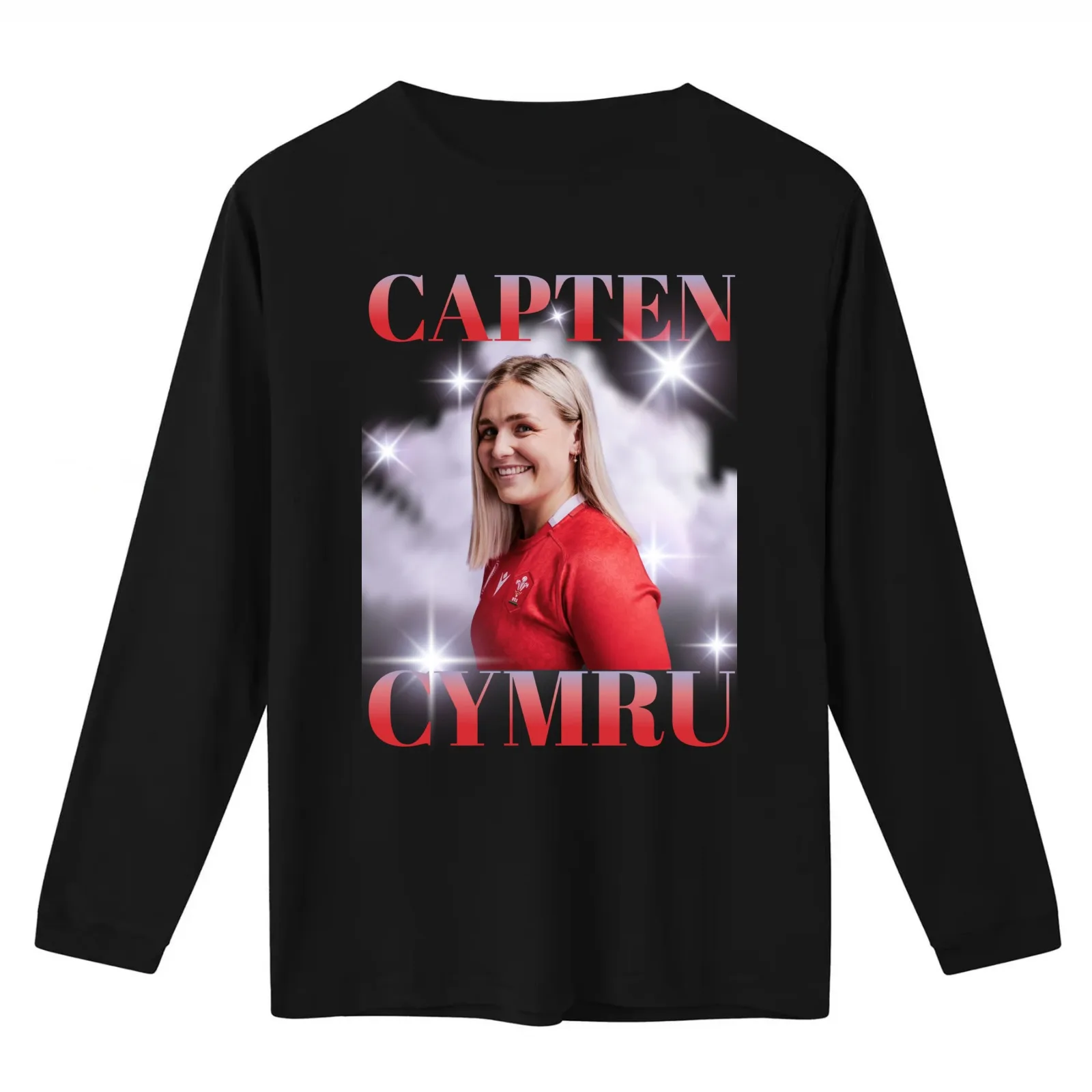Alex Callender Capten Cymru Welsh Women's Rugby Bootleg Tee T-Shirt Summer Casual Cotton Tee Oversized Streetwear Tops