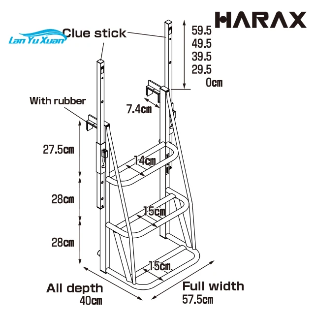 Safety wide steps 4.8kg accessories step car ladder made in Japan