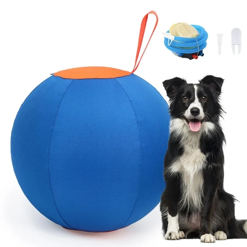 Dogs Herding Ball Toy Pet Outdoor Inflatable Ball Toy Training Herding Ball Toy Dogs Herding Ball Toy for Self Play