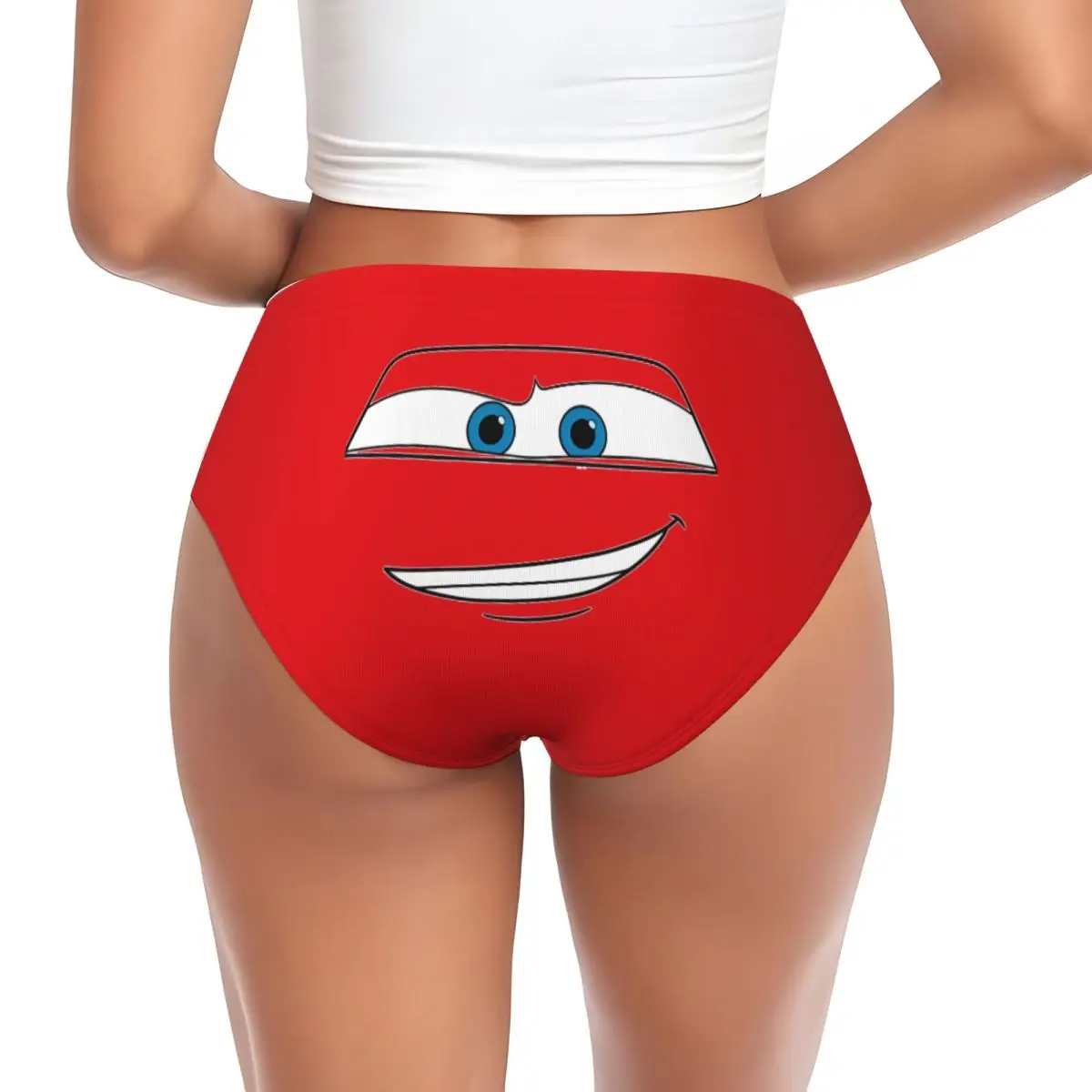 Women\'s Lightning Car McQueen Eyes Sally Brief Underwear Cozy Breathable Briefs Panties