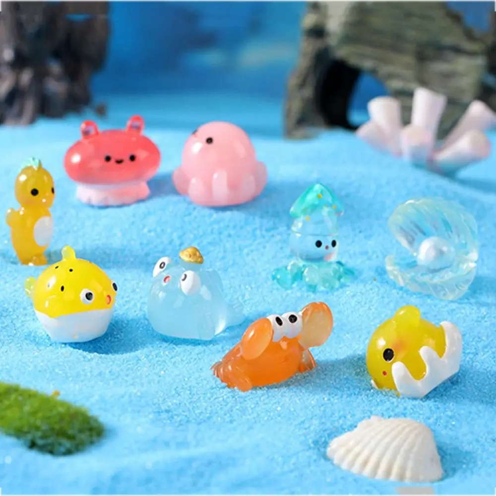 

DIY Sea Animals Ornaments Hand-painted Micro Landscape Sea Fish Model Marine Animal Series Resin Marine Animals Miniature Bonsai