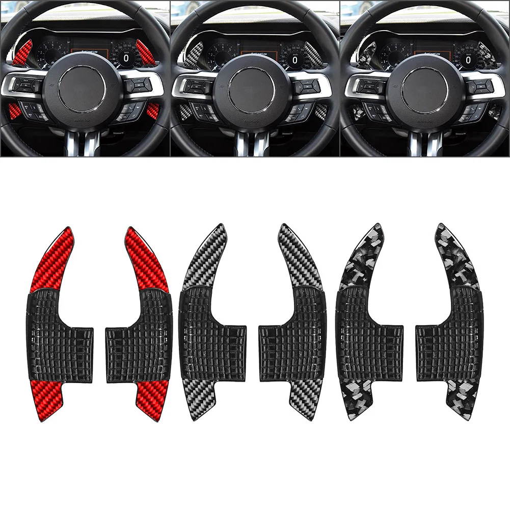 Car Steering Wheel Shifter Shift Paddle Extension For Ford Mustang GT EcoBoost V6 2015 2016 2017 2018 2019 2020 2021 2022 2023