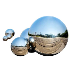 Dia 19~200mm Hollow Ball 0.6mm Thick 304 stainless Steel Ball Party Mirror Metal Ball Sphere Home Garden Decoration