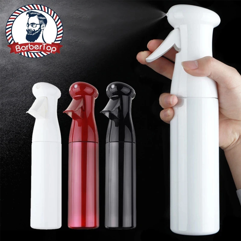 300ML/200ML Hairdressing Spray Bottle Salon Alcohol Continuous Moisturizing Barber Hair Stylist  High Pressur Sprayer Tool