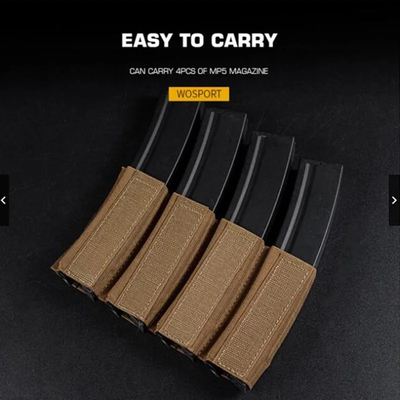 التكتيكية MP5 MP7 مجلة الحقيبة MK4 مجلة خفيفة الوزن إدراج الصدر تلاعب الناقل الذخيرة ماج حامل سترة صيد الملحقات حزمة