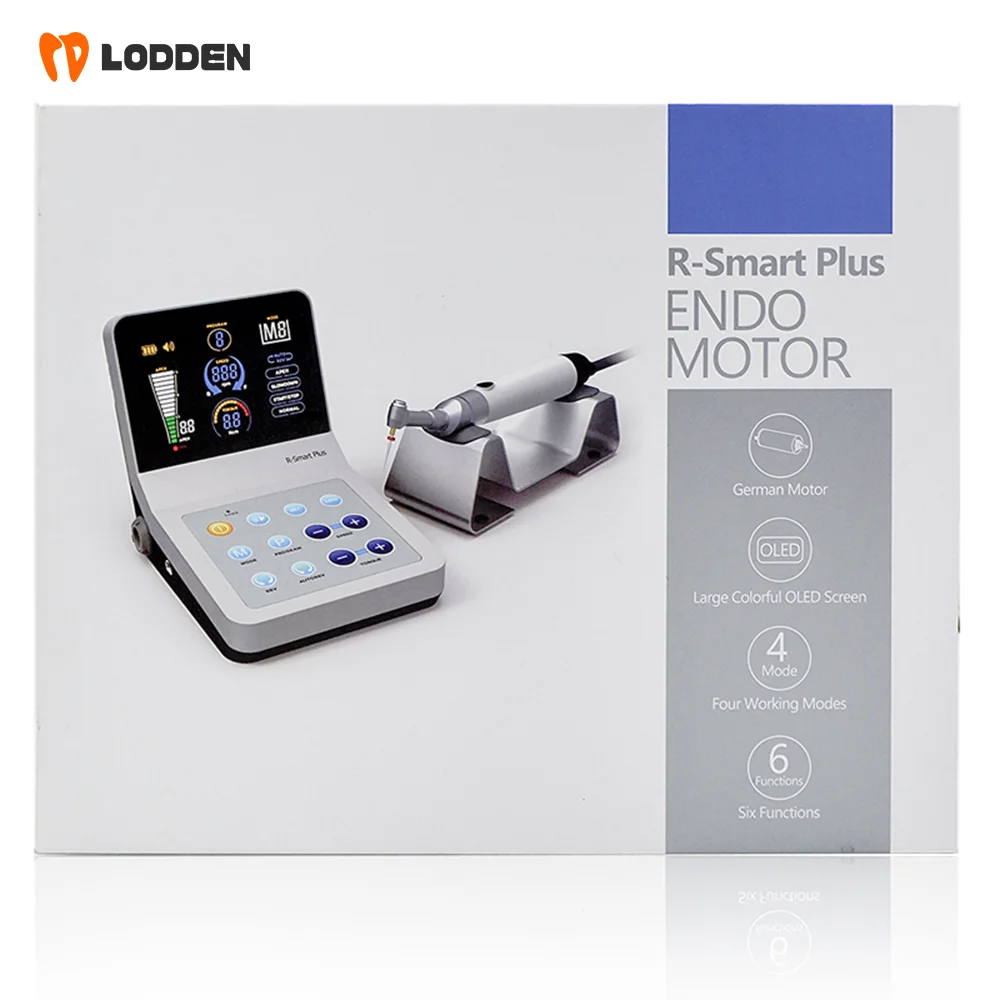 Dental Endo Motor With Apex Locator with 16:1 Contra Angle Handpiece Dentistry Endodoncia Treatment Equipment R-Smart-Plus