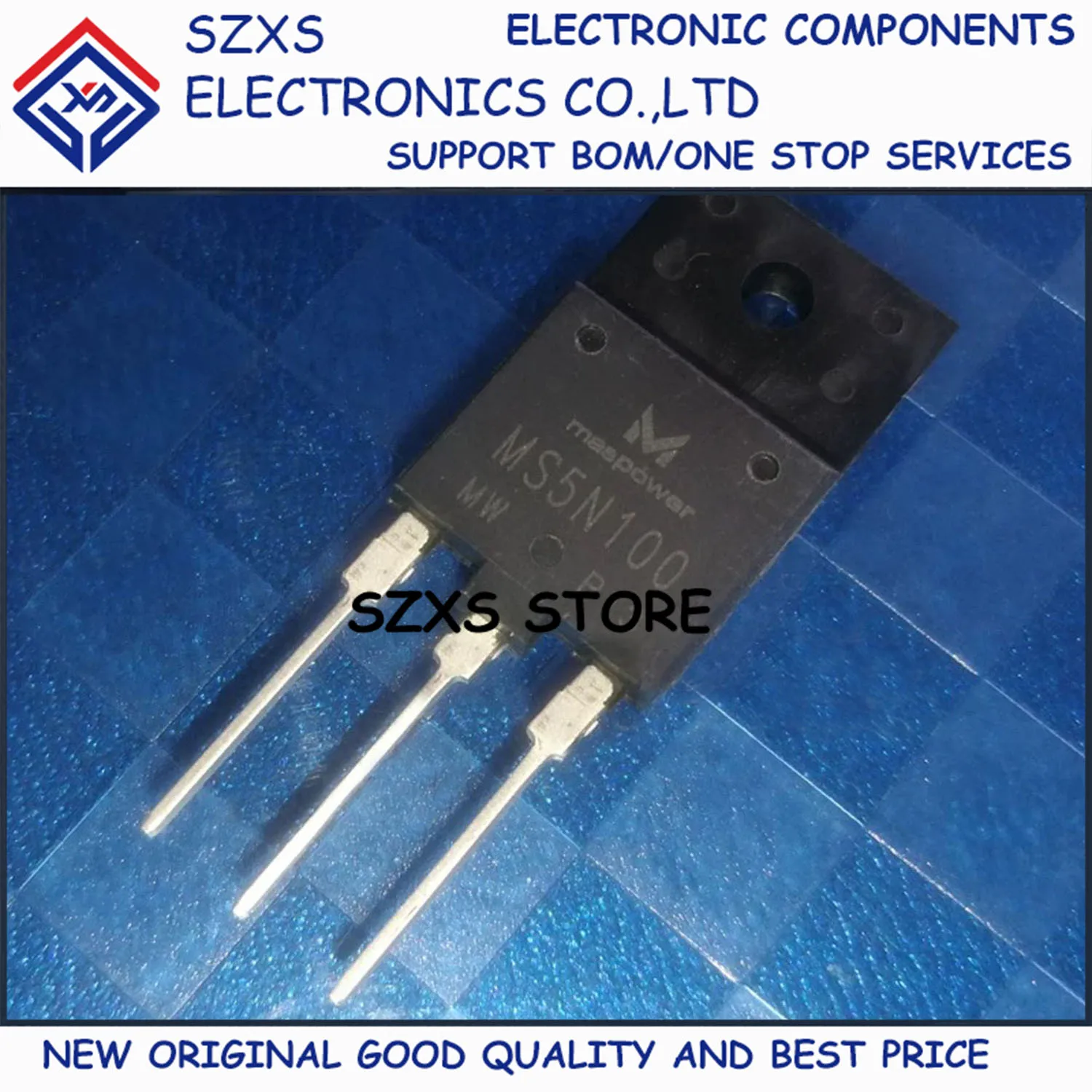 

New Original 10Pcs MS5N100 TO-3PF 1000V 5A High Voltage MOSFET Field Effect Transistor In Stock Good Quality