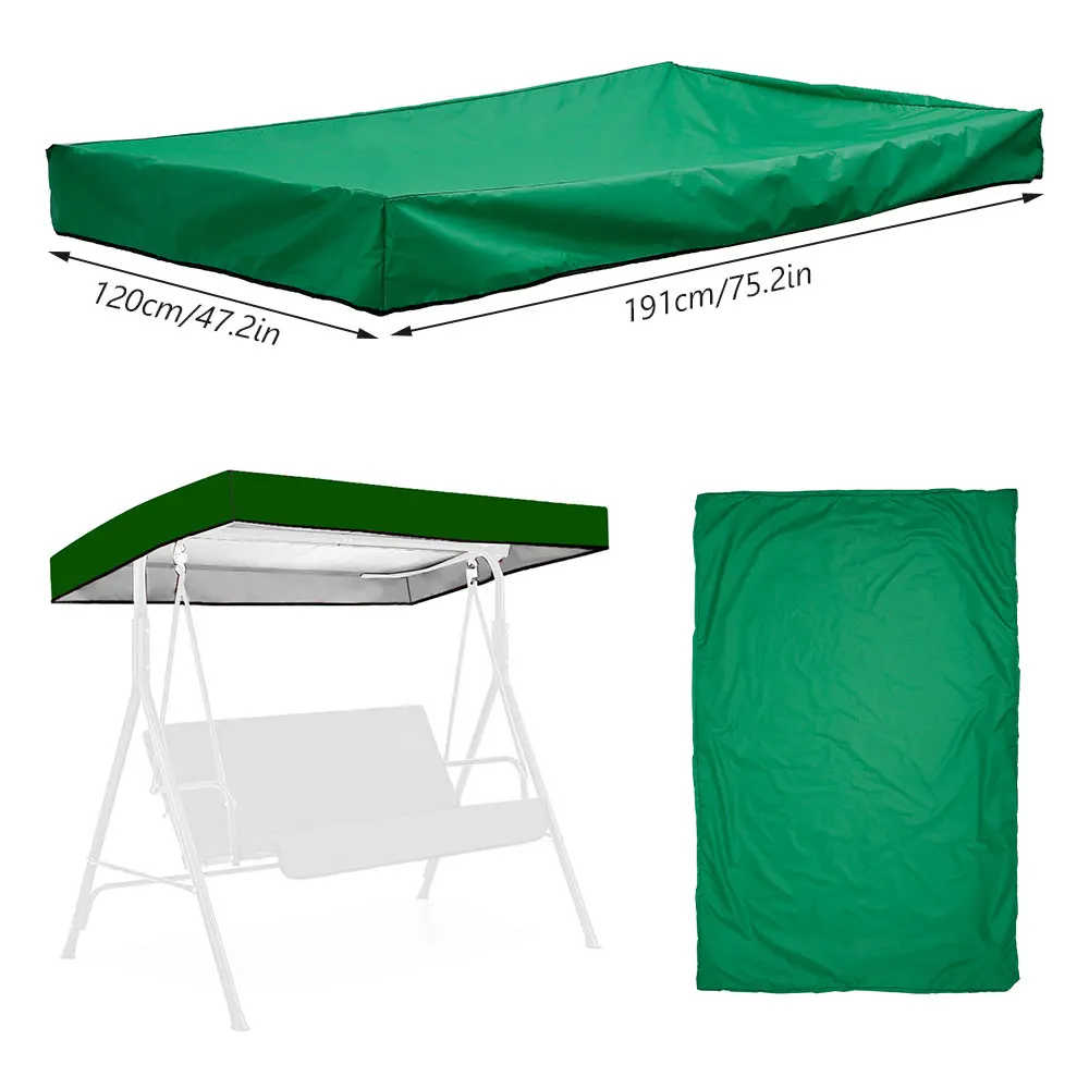Swing Canopy Top Cover Seat Chair Waterproof Replacement Garden Outdoor Bench Patio Swing Canopy Swing Top Cover Swing Cover