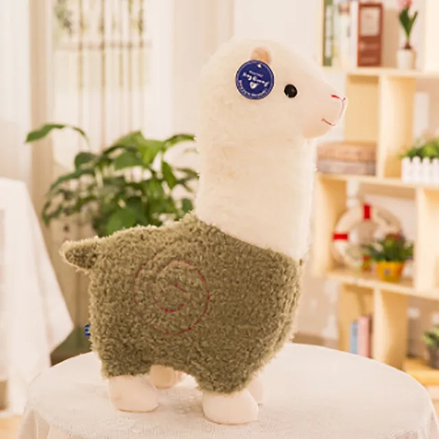 25cm Lovely Small Alpaca Plush Toy Stuffed Animal 5 Colors New Soft Sheep Doll Home Decor Kids Girl Birthday Christmas Gift image 3