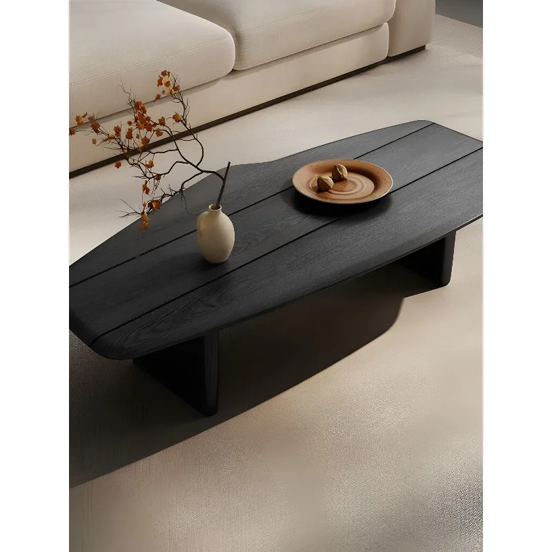 

Кофейный столик Wabi Sand Wind из массива дерева для гостиной, креативный дизайн для небольшой квартиры, в итальянском стиле, антикварный кофейный столик.