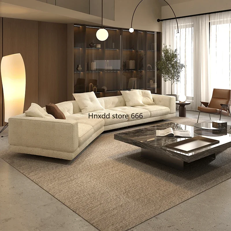 High-end atmospheric Dylan sofa Italian minimalist fabric cotton and linen sofa