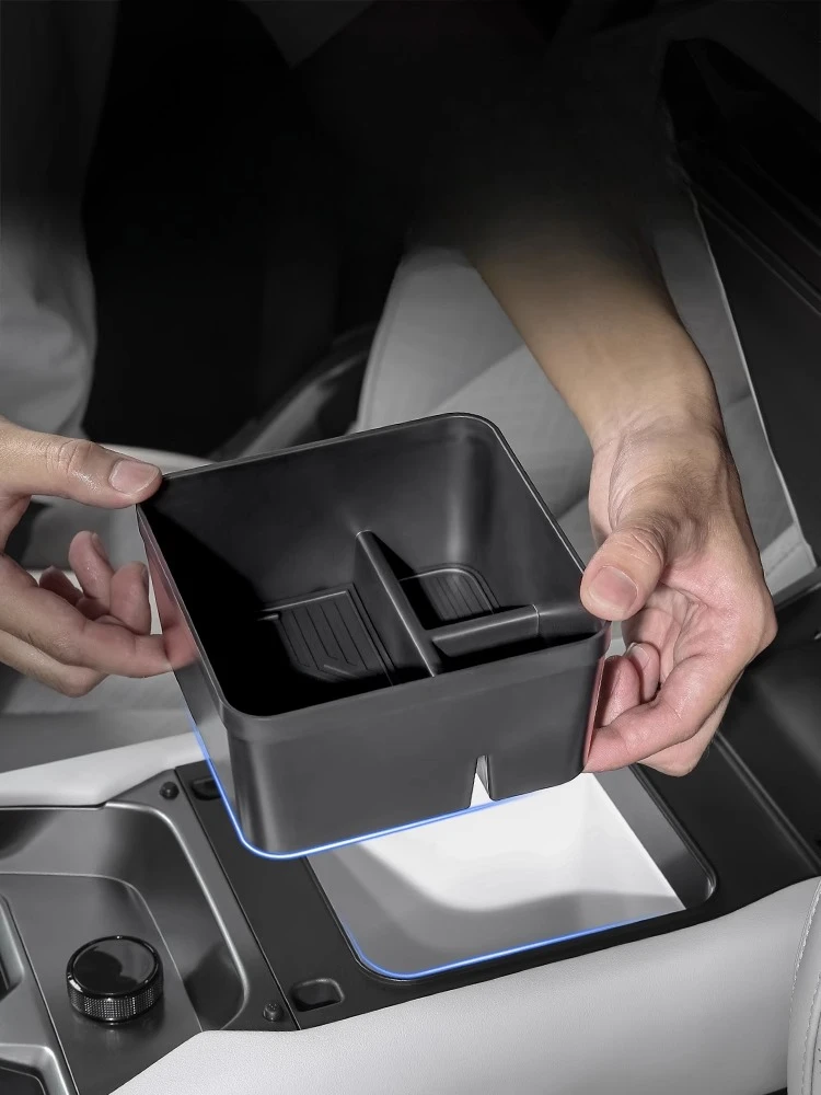 

Center Console Refrigerator Armrest Storage Box ABS Console Organizer For BYD Leopard TAI 3 Titanium 3 2025 Tidying Accessories