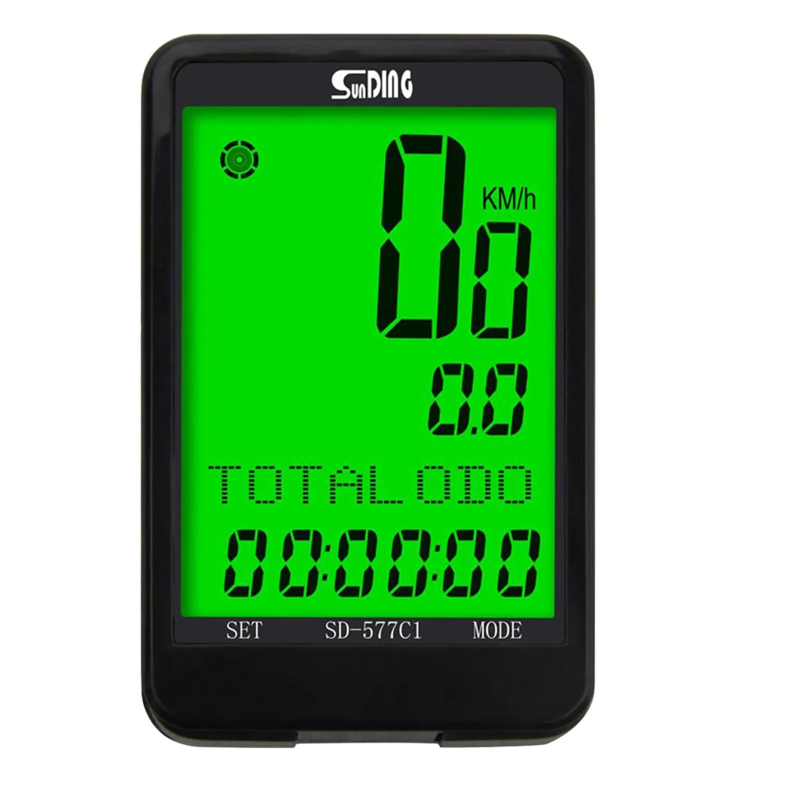 STLF Wireless Bike Computer Waterproof Bicycle Odometer 2.5'' Big Screen Cyclocomputer Multi Functional LCD Screen Cycling Speed