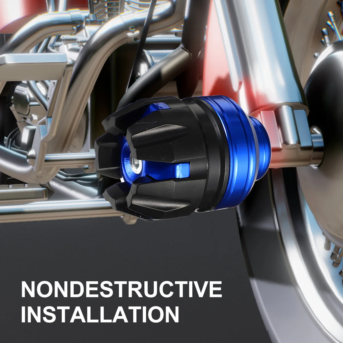 

2Pcs Anti Collision Cup for Motorbike Front Fork Slider Aluminum Alloy Crash Protector High Hardness Wear Resistant