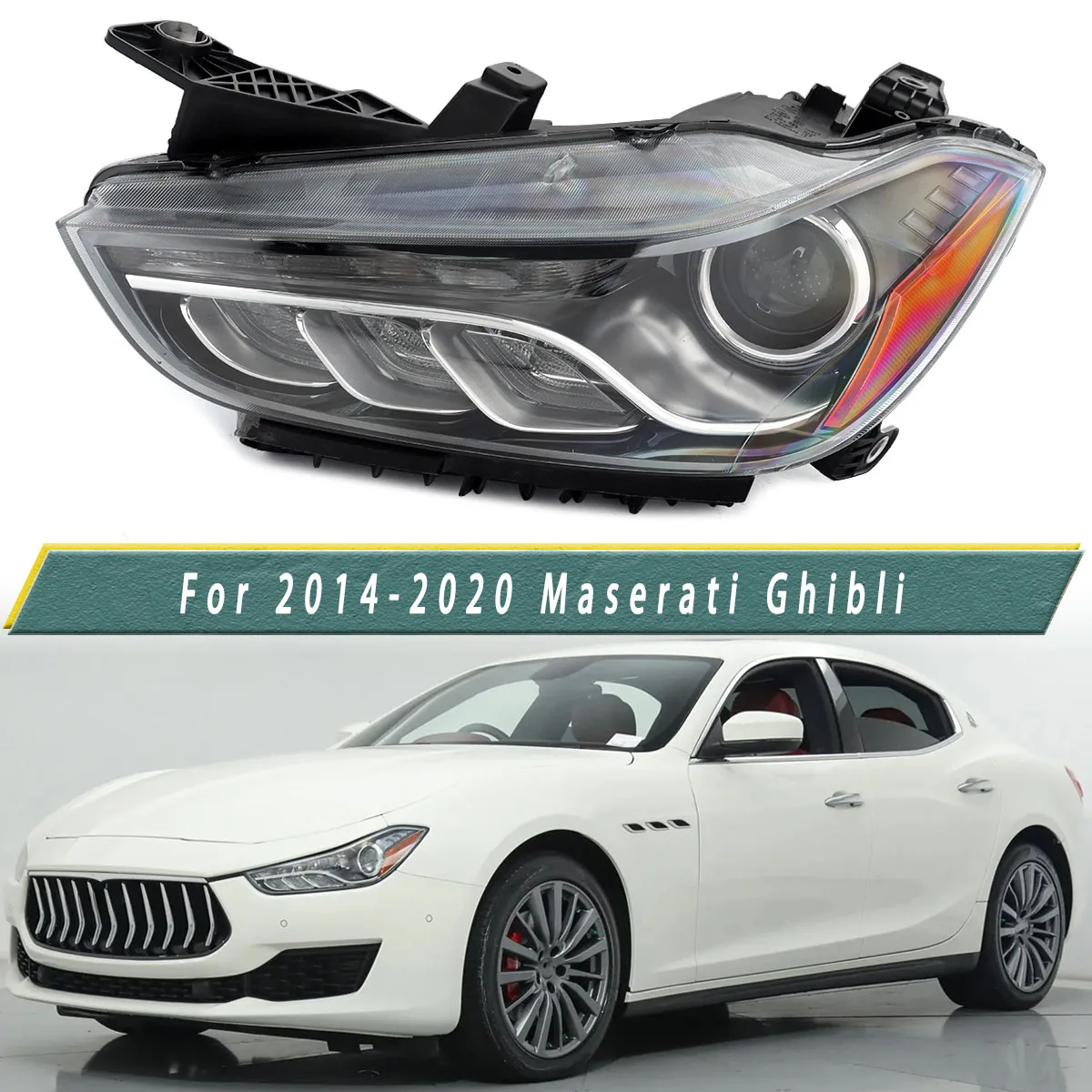 

Фара в сборе для Maserati Ghibli 3.0L, ксеноновая фара, 2014-2020, аксессуары для стайлинга автомобиля