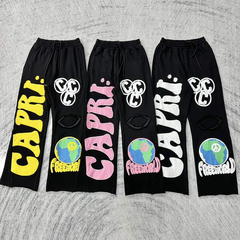 

Свободные повседневные расклешенные брюки унисекс с широкими штанинами, молодежные, осенние, модные, трендовые