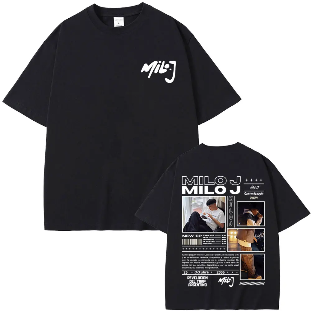 

Rapper Milo J 111 Album Graphic T Shirt Men Women Hip Hop Fashion Oversized Short Sleeve Tshirt Men's Casual Pure Cotton T-shirt