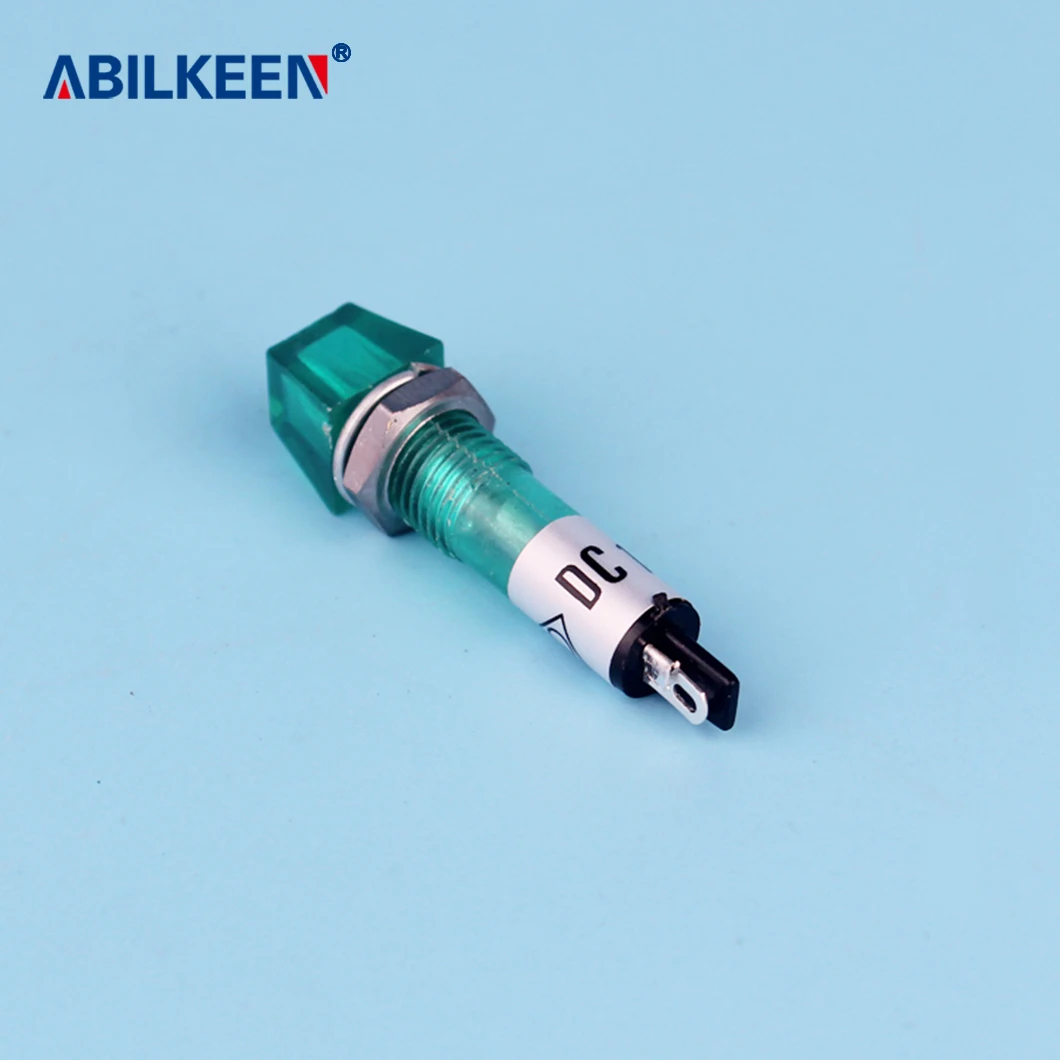 ABILKEEN 다양한 색상 LED 표시기 플라스틱 조명, 조리개 12V, 220V, 10mm