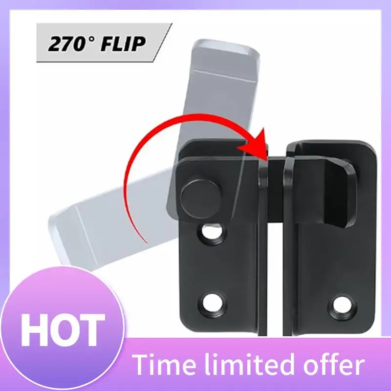 

B68A Flip Latch Sliding Bolt Latch Security Door Lock For Barn Cabinet Pet Cage Garden Bathroom Garage Window Sliding Door