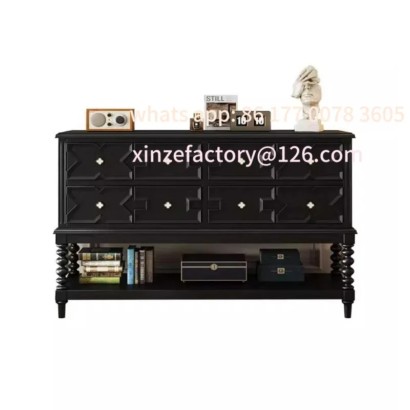 

Customizable style home black porch cabinet chestFrench medieval