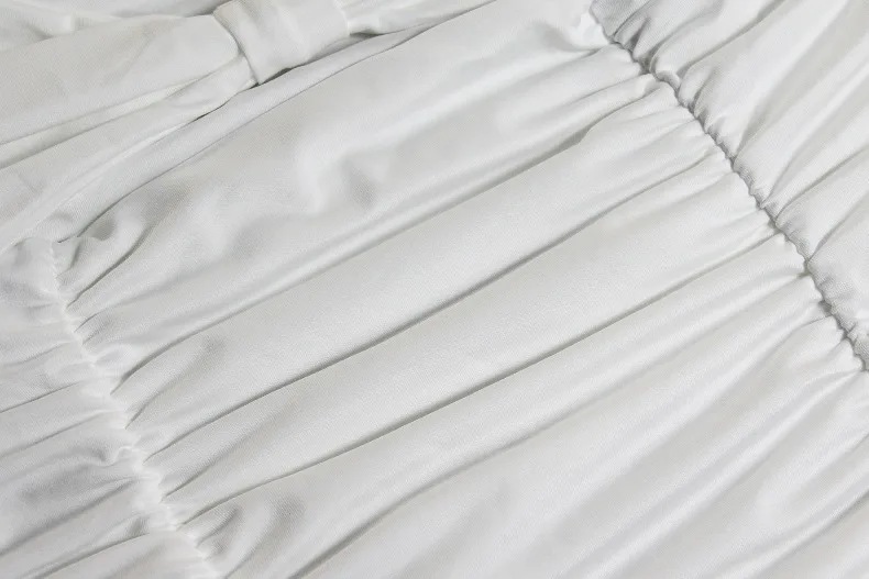 Trägerloses, sexy, ausgeschnittenes, plissiertes, kurzes, figurbetontes Kleid, elegantes Abendkleid für Brautjungfern, Geburtstag, figurbetontes, sexy Kleid – Detail 19