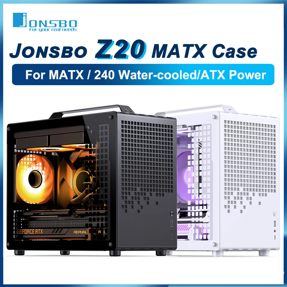 Jonsbo-chassi de Mini pc Destacável Caixa Z20 Matx Suporta Placa Gráfica 363 mm 240 Refrigerado a Água Potência Atx 20l