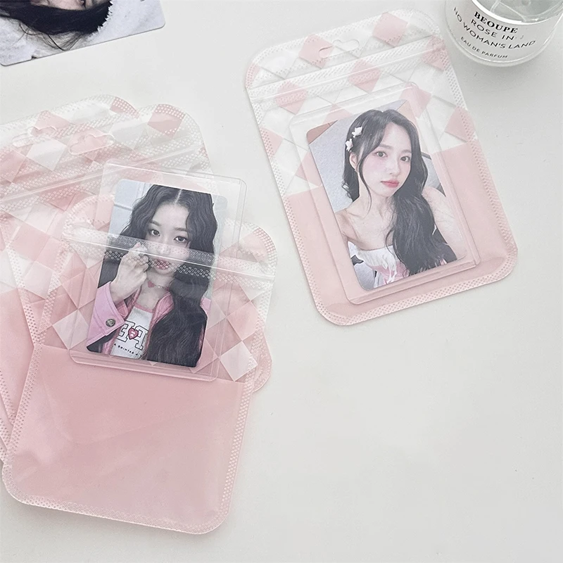 

10PCS Self-adhesive Bag Square Card Hand Account Material Paper Packaging Bag Gift Candy Packaging Bag