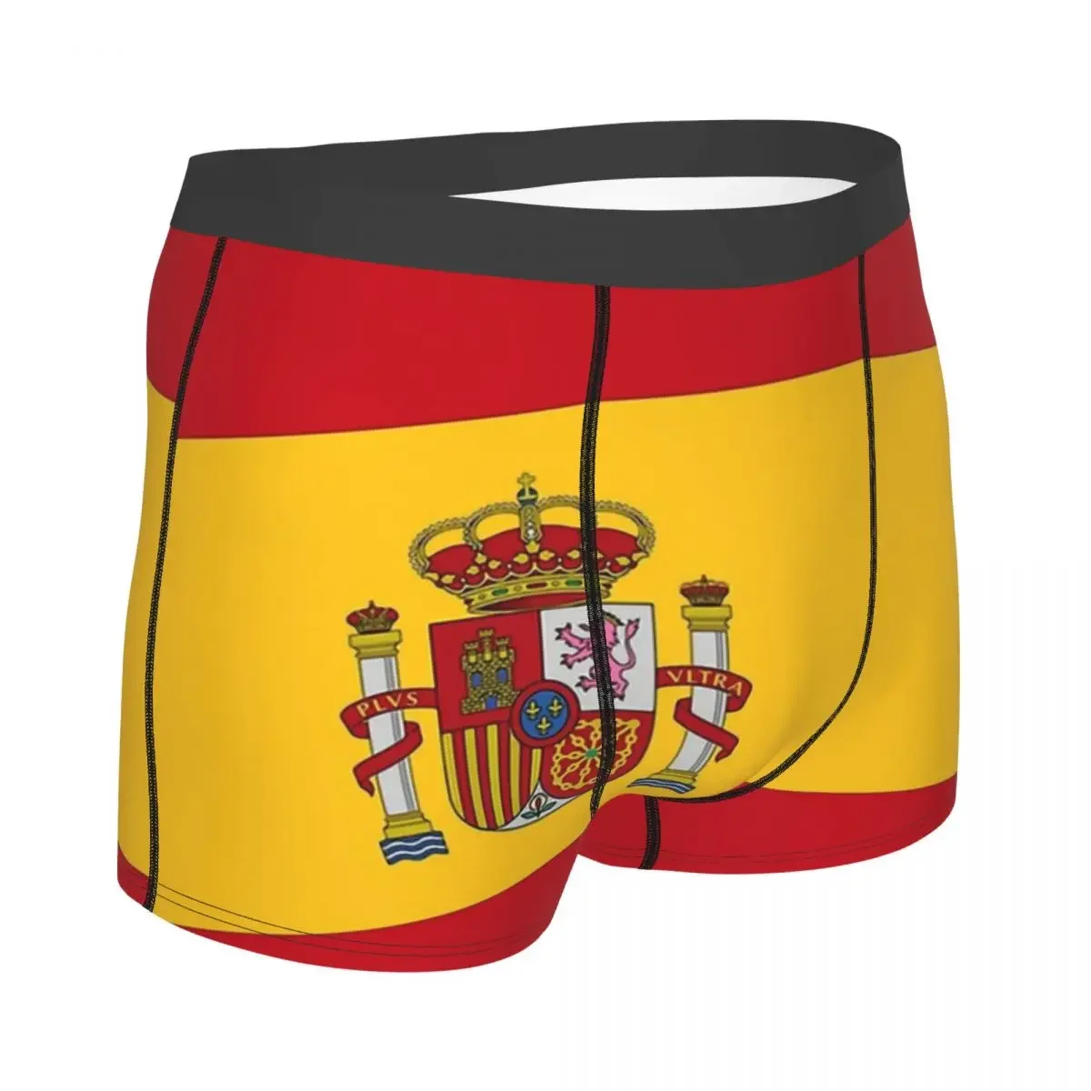 Spain Flag Men's Panties Flag of Spain Men Boxer Underwear Cotton for Male Large Size Lot Soft